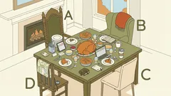 Persoonlijkheidstest: Kies een plek aan tafel en ontdek de kenmerken van je karakter